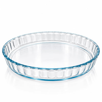 Vas Termorezistent Yena Mijotex 1.5L, Rotund, 26.5x3.6cm din Sticla Transparenta Engros