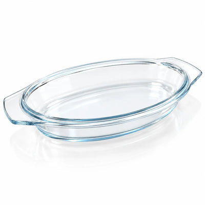Vas Termorezistent 6/set, Yena Mijotex 2.5, Oval, din Sticla 33.5x21.5x4cm Transparenta Engros