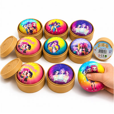 Jucărie Squishy Dumpling 12/set, în Cutie Plastic, 9cm, Antistres, Diferite Modele cu Personaje Engros