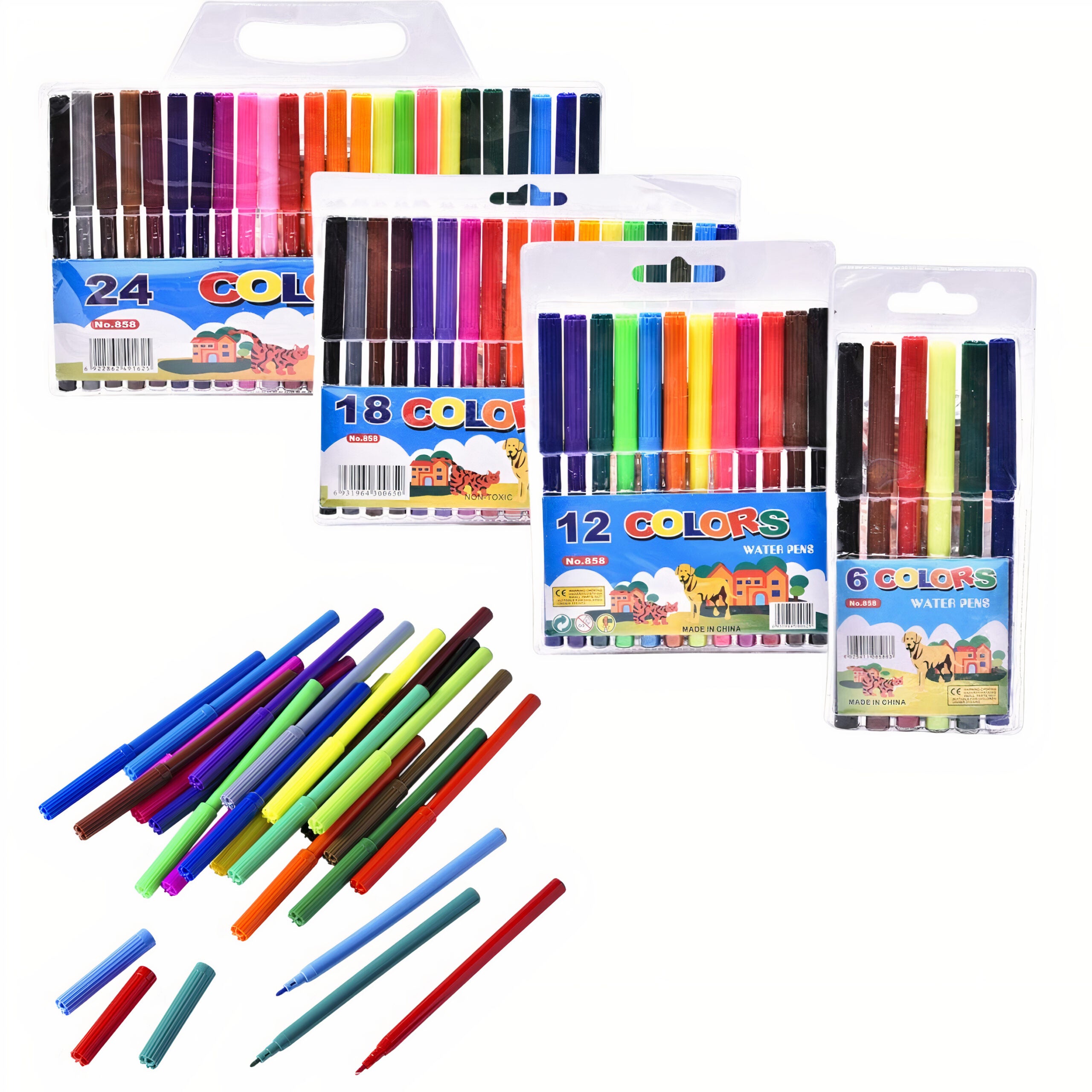 Carioci Colorate 12 Culori pentru Desenat, 12/set Diferite Culori Engros