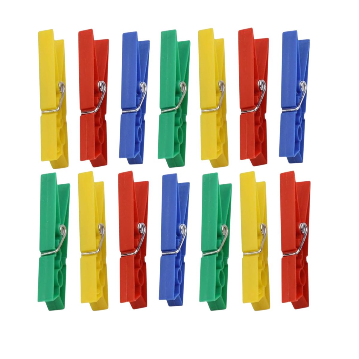 Carlige pentru Rufe 24/set din Plastic, 8cm Diferite Culori Engros