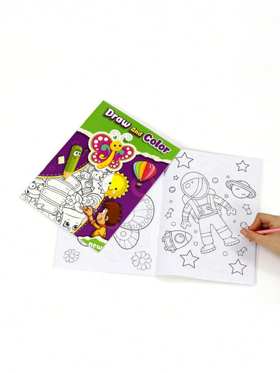 Cărți Magice de Colorat cu Apă 22x20cm cu Mâner și Cariocă Reutilizabilă, Pagine Reutilizabile care Dezvăluie Culori Ascunse Diferite Modele Engros