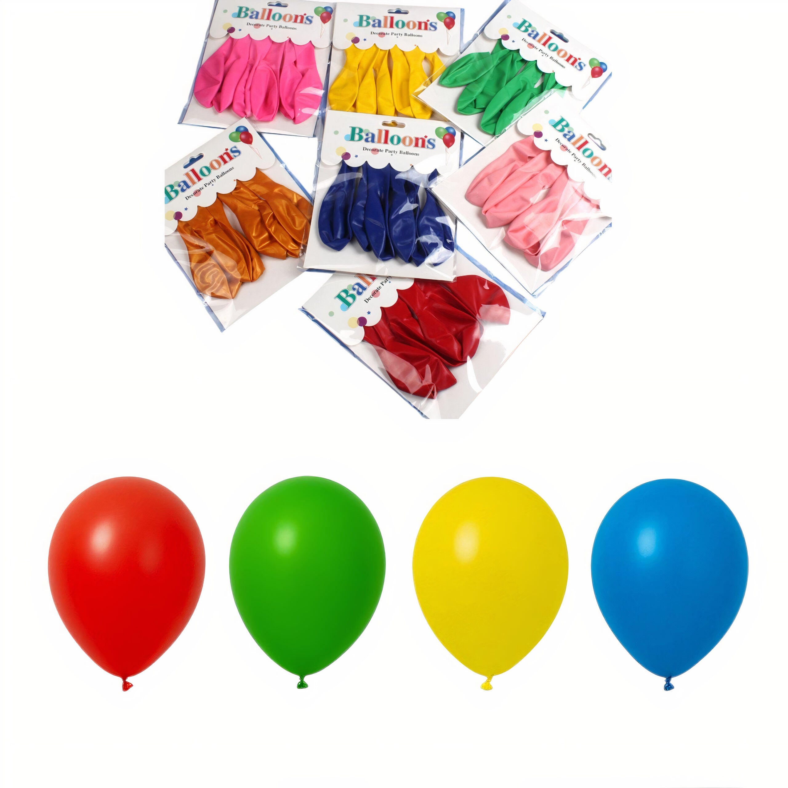 Baloane din Latex 10/set, Diferite Culori 10/tipla Engros