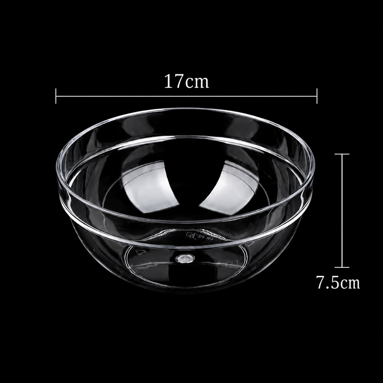 Bol din Sticlă 6/set, Transparent 17x7.5cm Engros