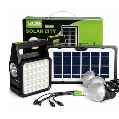 Kit solar multifunctional cu 3 becuri, Engros