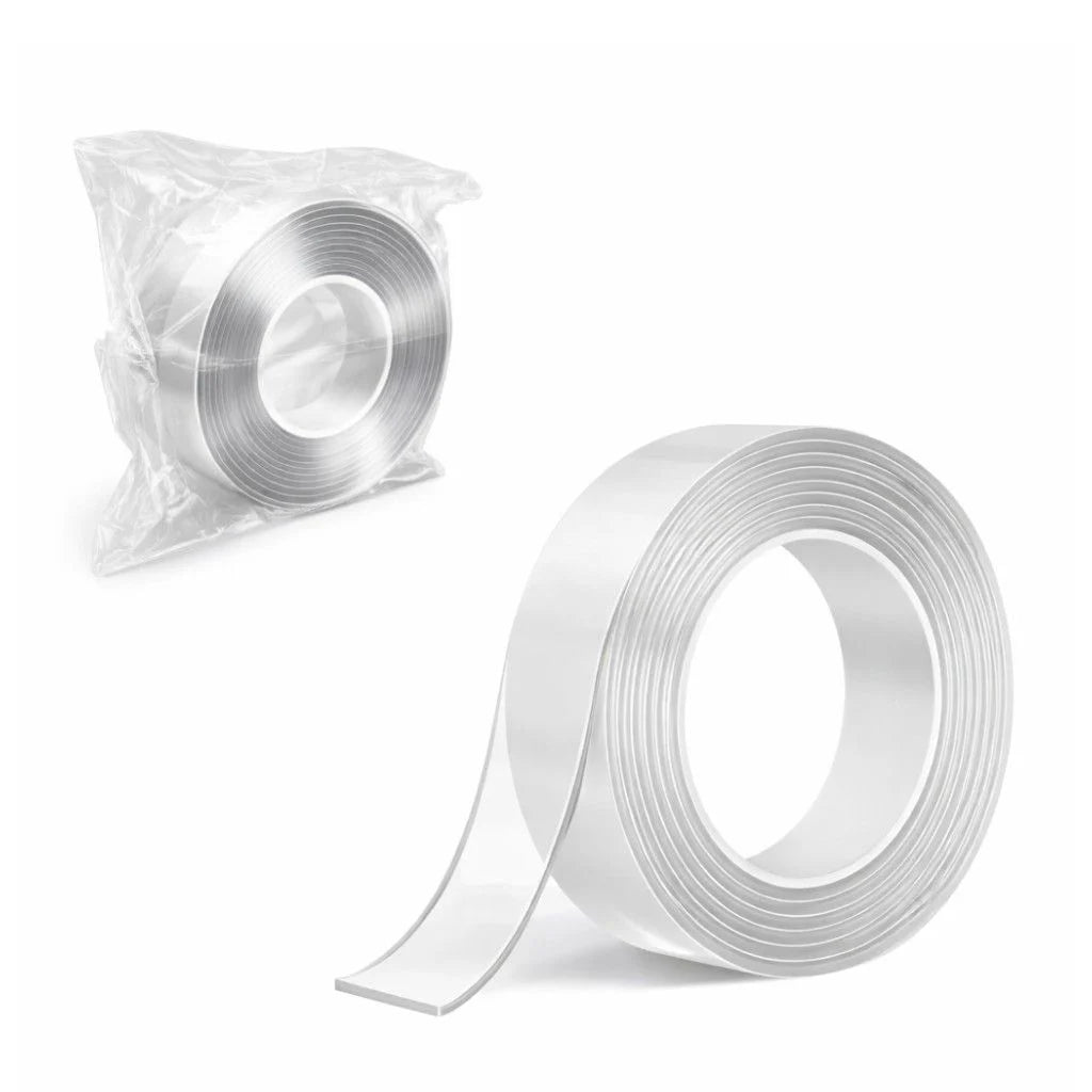 Bandă Adezivă 4m x 3cm, Transparentă Dublu-Adezivă, Reutilizabilă Engros