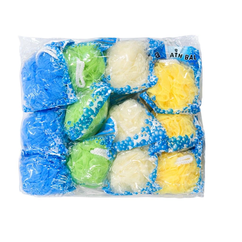 Bureți de Baie din Plasă cu Șnur, 12/set Diferite Culori Engros