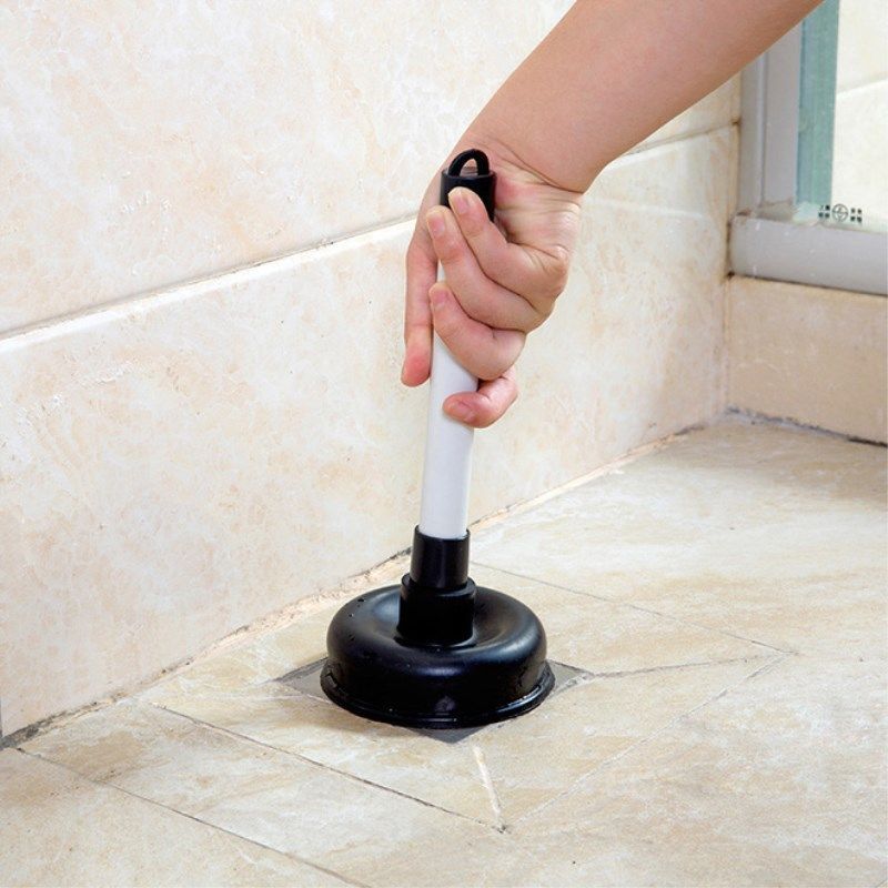 Pompa de Desfundat 29,5cm, din Cauciuc cu Maner din Metal, pentru Chiuveta si Baie Engros