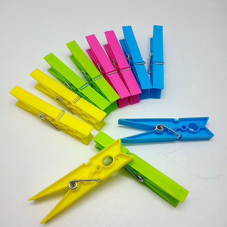 Carlige de Rufe 24/set, din Plastic 9.5cm Colorate Engros