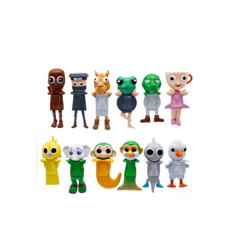 Accesoriu pentru Telefon 12/set Minifigurine 5cm, Italian Brain Rot Tung Tung Sahur Engros