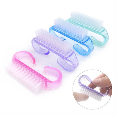 Perii pentru Unghii 12/set, de Curatare 7x2cm, Diferite Culori Engros