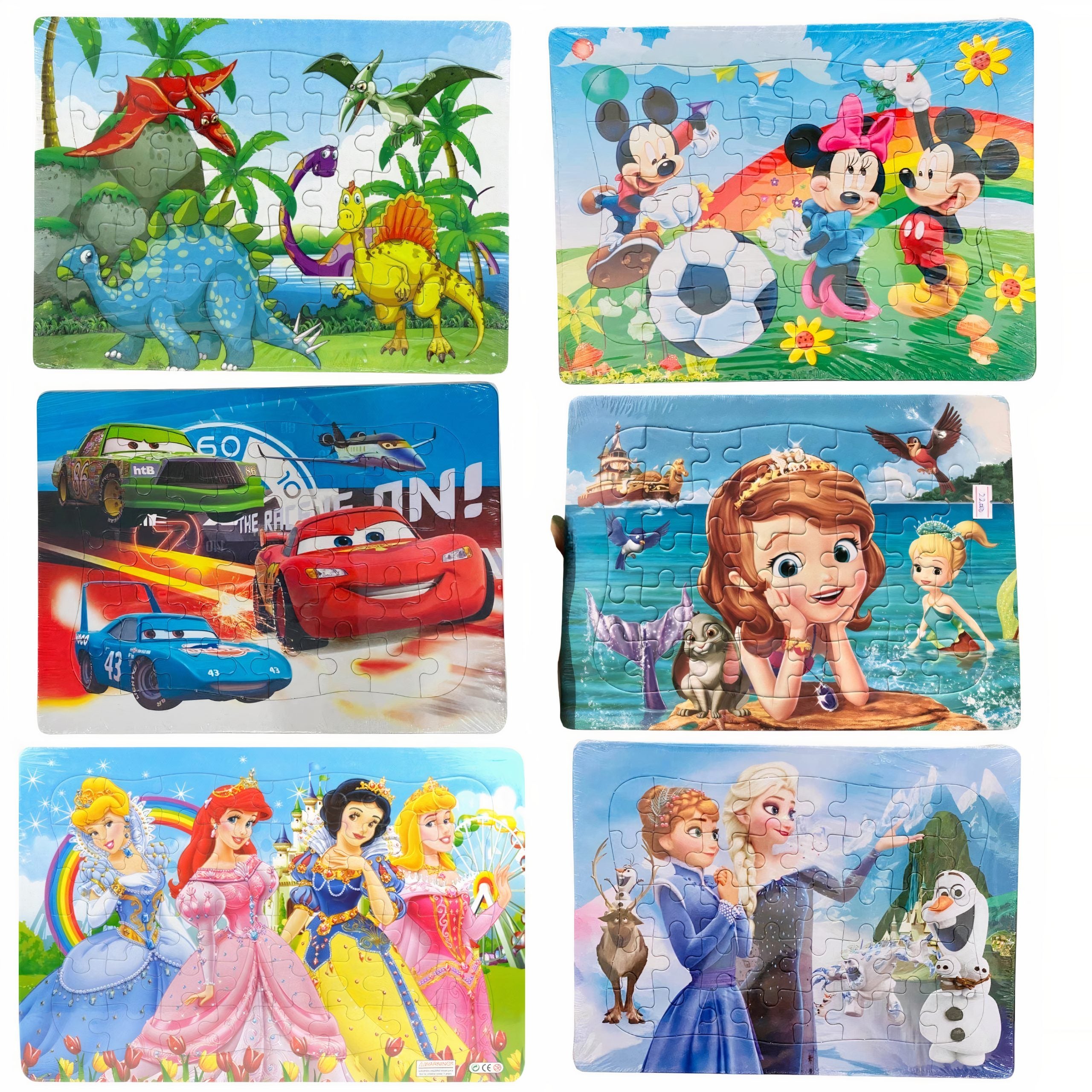 Puzzle din Carton 28x21cm pentru Copii 40pcs Diferite Modele Disney Engros