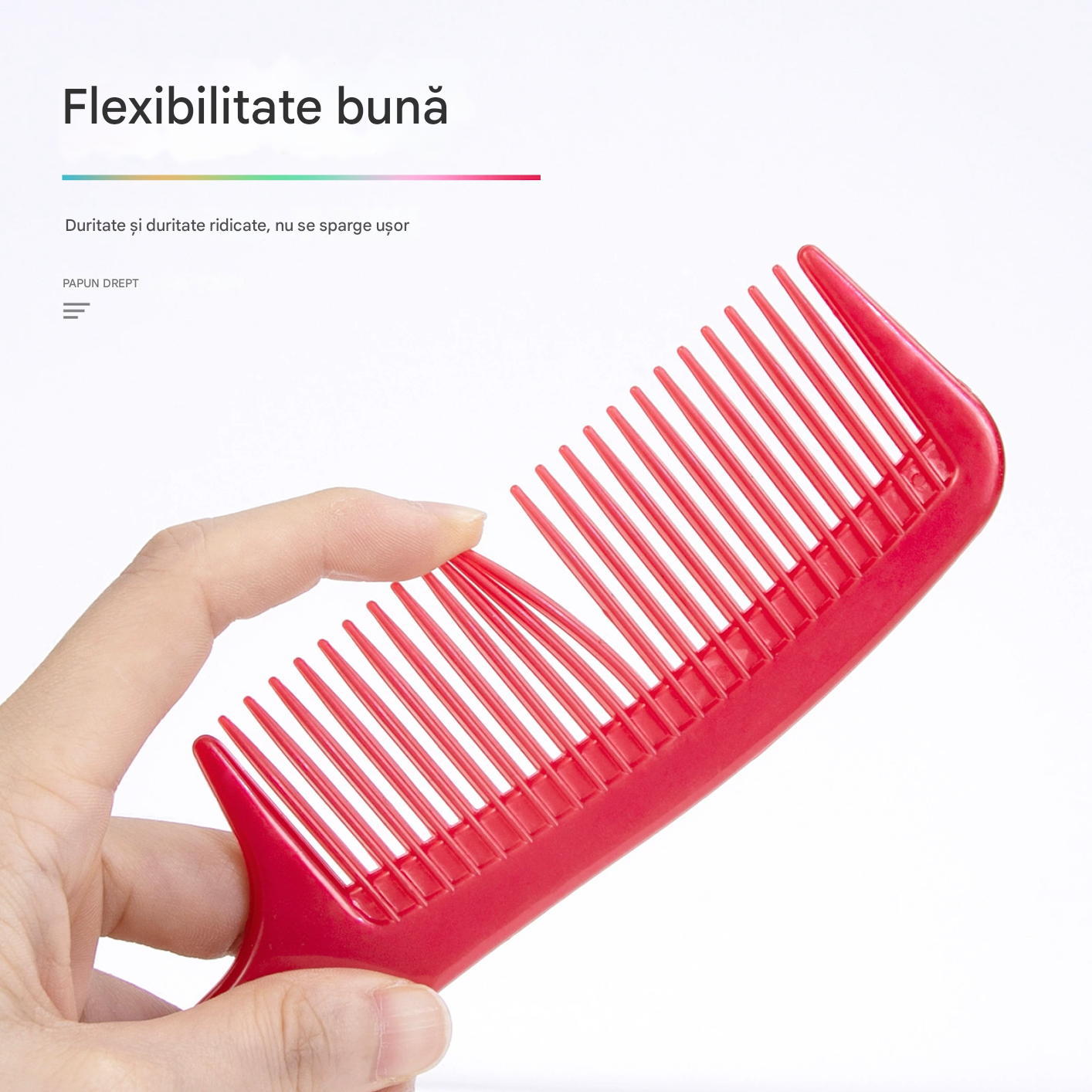 Pieptan de Par, 20.5x4, cu Coada, Diverse Culori, 12/set, Engros