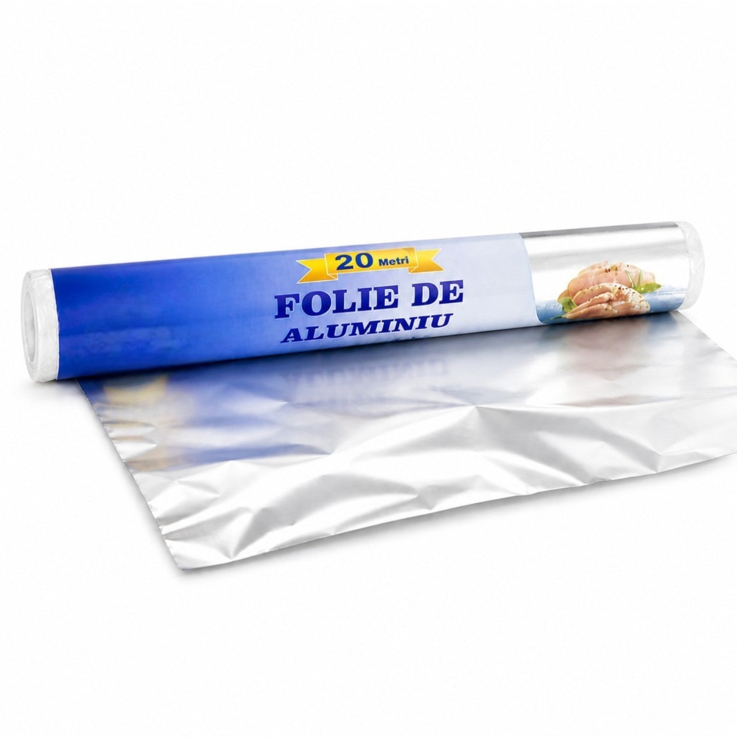 Folie de Aluminiu 20m, Rola Bucătărie 28cm Engros