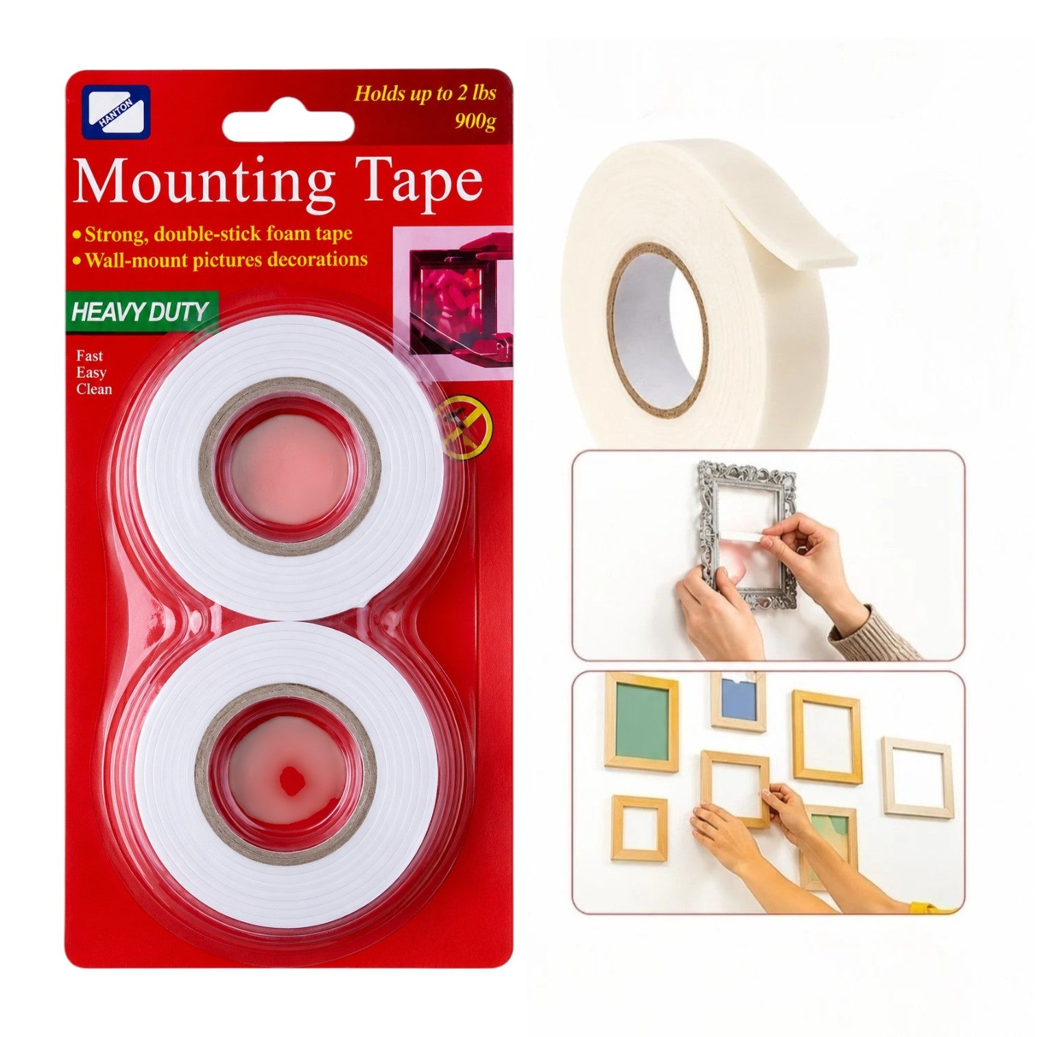 Banda Adeziva 2/set Dubla 3m x 2cm Engros