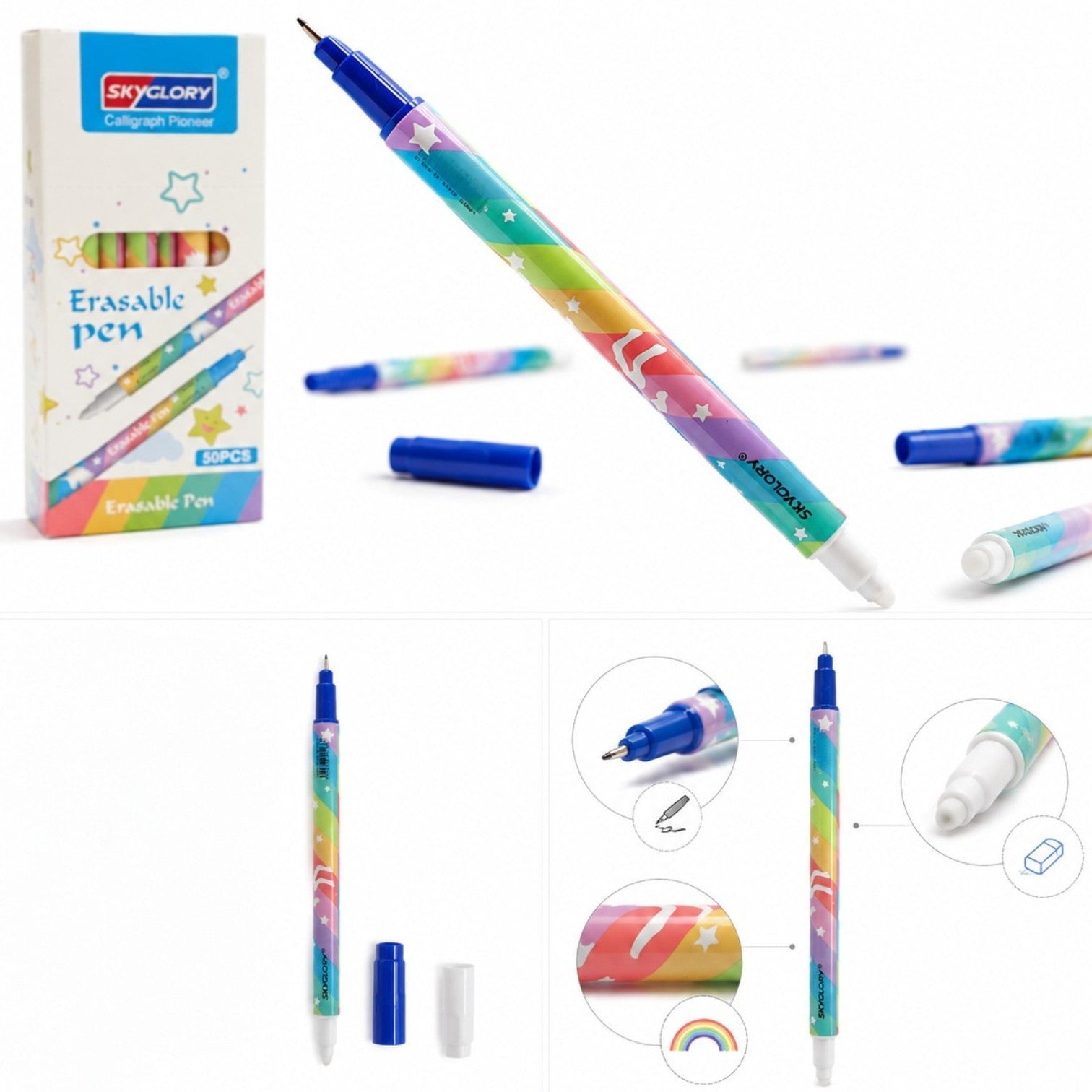Pic cu doua Capete 50/Set, pentru Stergere si Corectare, 14 cm Engros
