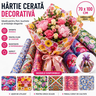Hârtie Cerata 100/Set, 70x100 cm, pentru Ambalat Engros