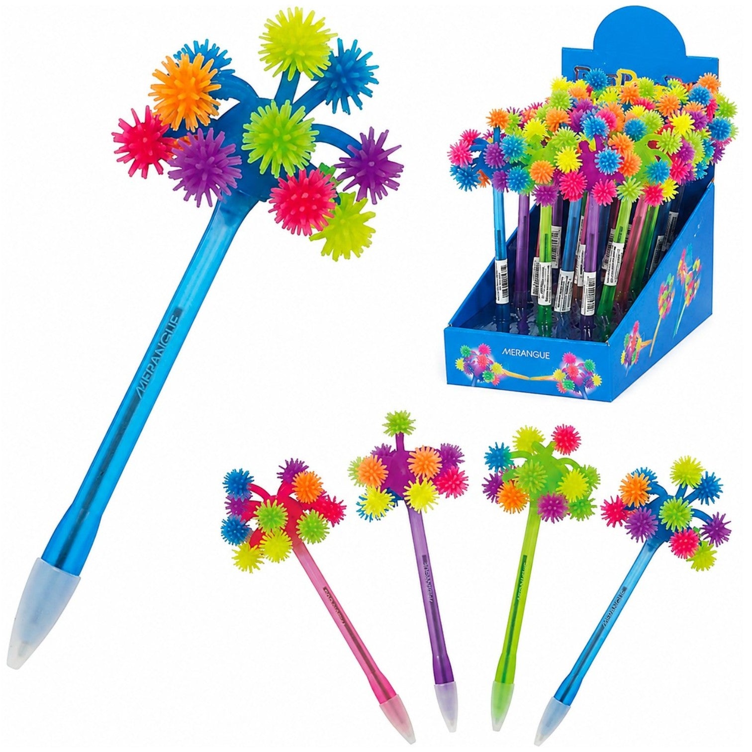Pix Vesel 24/Set, cu Biluțe Colorate, 18 cm Engros