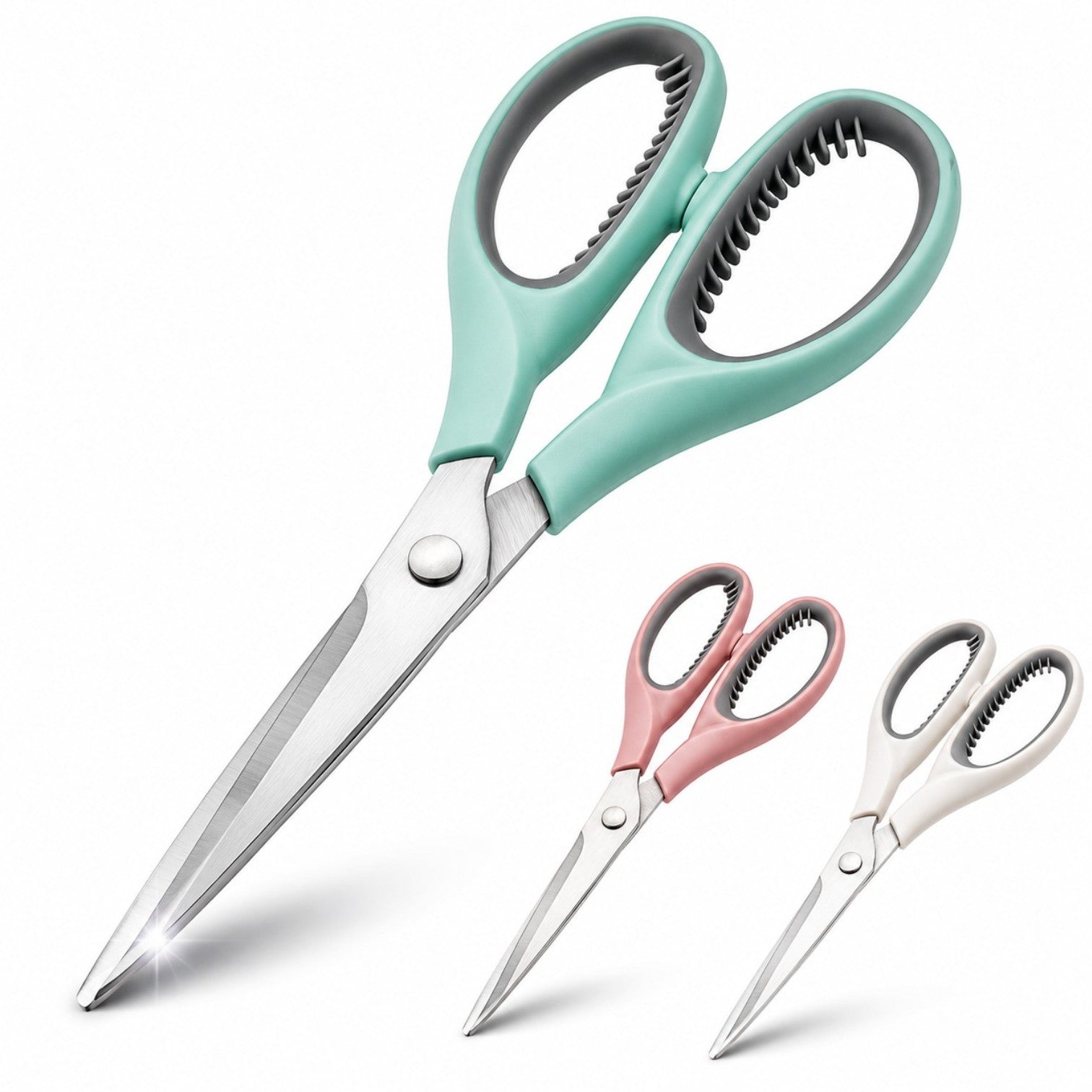 Foarfeca 17cm din Otel Inoxidabil, 12/set Diferite Culori Engros