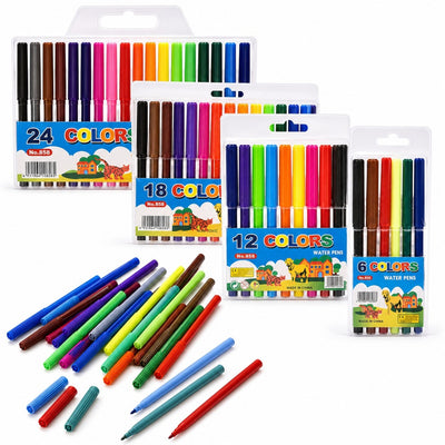Carioci Colorate 6 Culori pentru Desenat, 24/set Diferite Culori Engros
