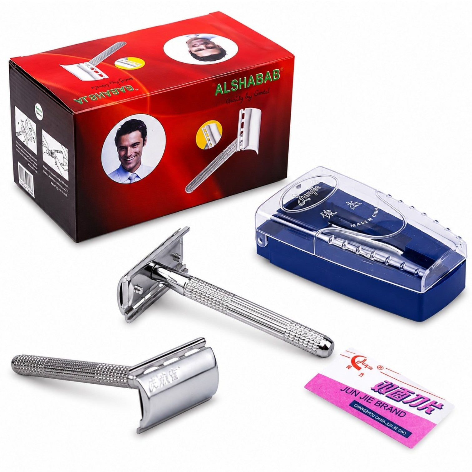 Aparat de Ras 12/set Inoxidabil 10cm, Carcasa de Protectie, Lama Rezerva Engros