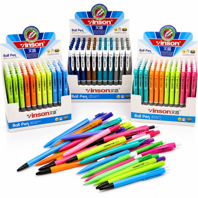 Pix Vinson 13cm Pasta Albastra si Corp cu Grip Antiderapant 60/set Diferite Culori Engros