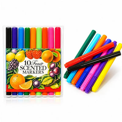 Carioci Parfumate 10 Culori cu Arome de Fructe, 12/set Subtiri 13cm Diferite Culori Engros