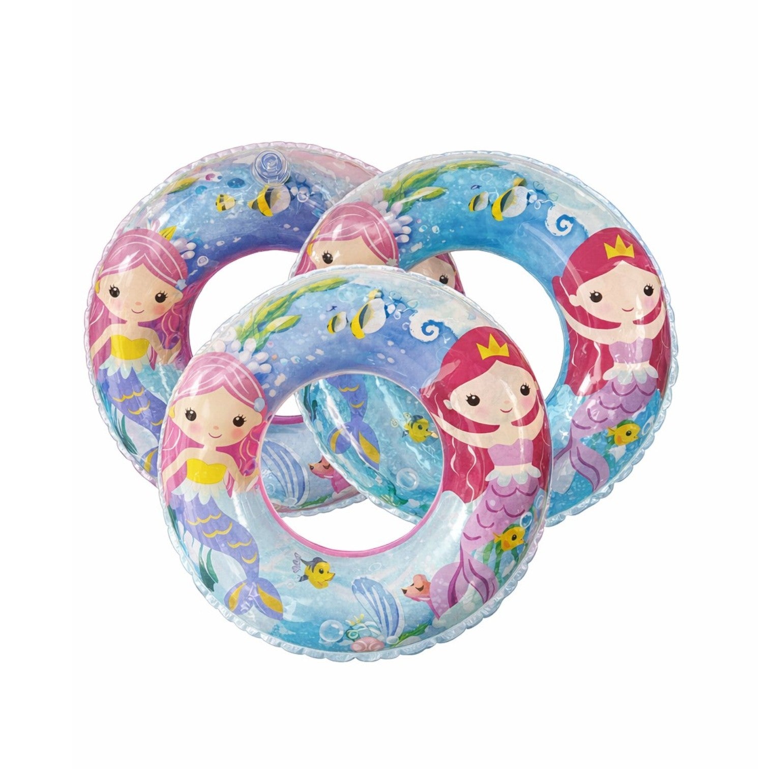 Colac Gonflabil Copii 70cm, Model Sirenă, Diferite Culori Engros