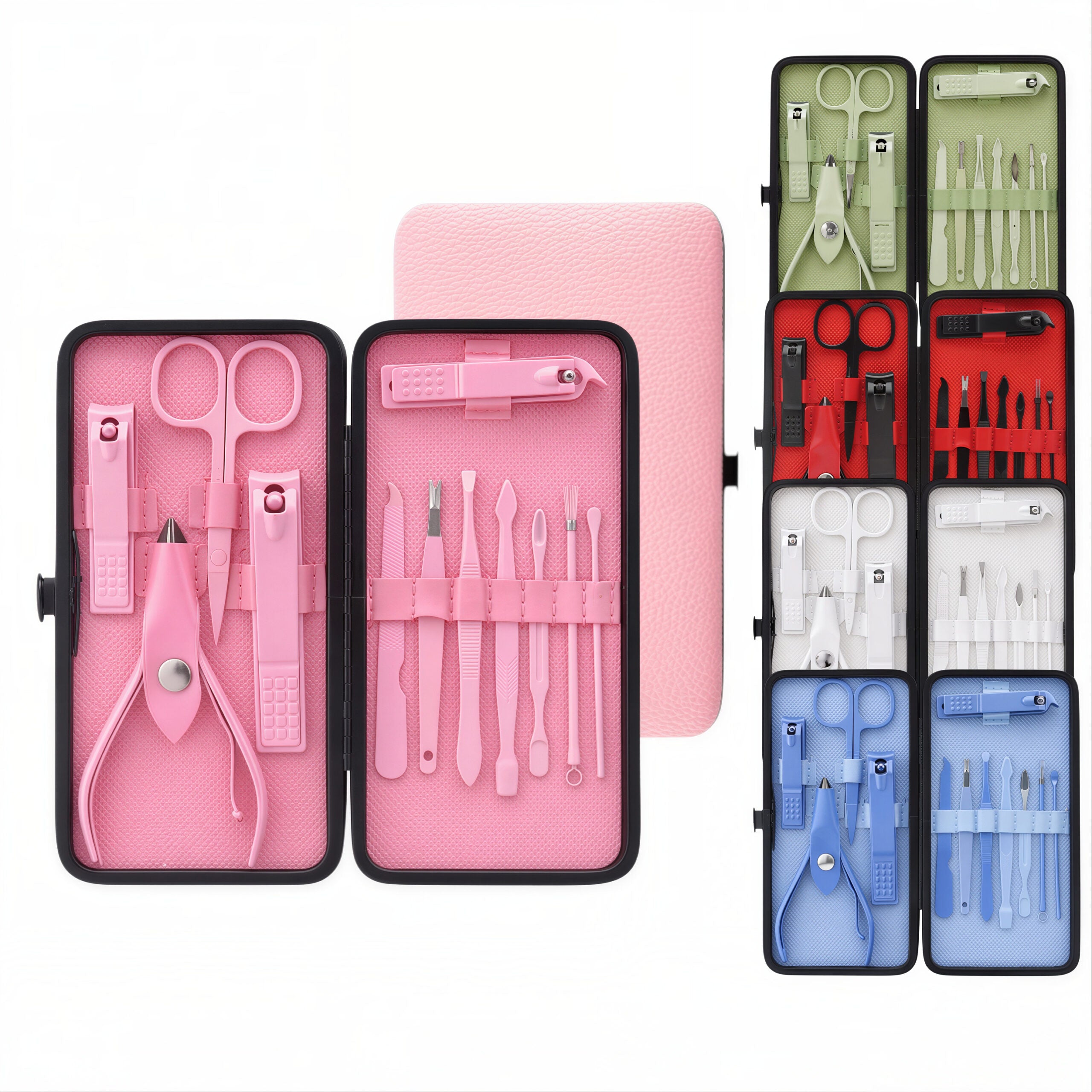 Trusă Manichiură și Pedichiură 12 Piese din Oțel, 15.5cm Diferite Engros