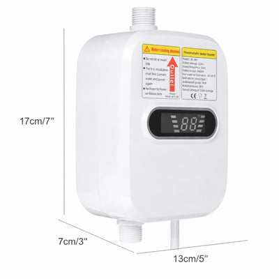 Boiler Electric Instant pentru Apă Caldă 3500W, cu Afișaj Digital Engros