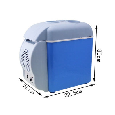 Mini Frigider Electric 2 în 1 Portabil 7.5L Funcție Răcire și Încălzire, 32.5x20.5x30cm cu Suport Băuturi Engros