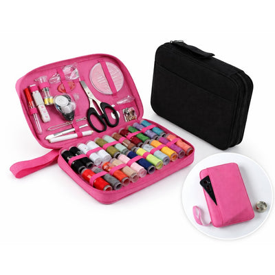 Kit Cusut 88 Piese cu Trusă Textilă cu Fermoar, cu Accesorii Complete Diferite Culori Engros
