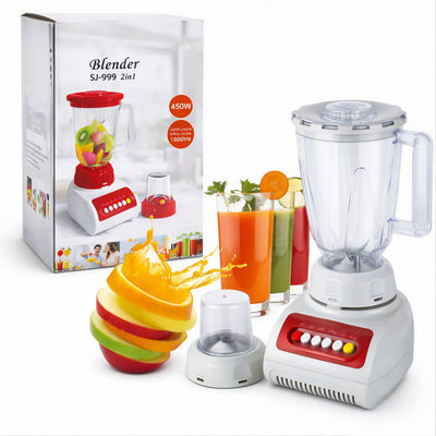 Storcător Multifuncțional 2 în 1, 450W, Blender Electric 1.5L, cu Râșniță Inclusă, Diferite Culori Engros
