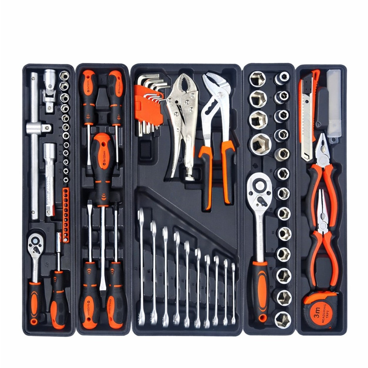 Trusa Profesionala 47x20x21.5cm, cu 4 sertare, 85 piese metalice Engros