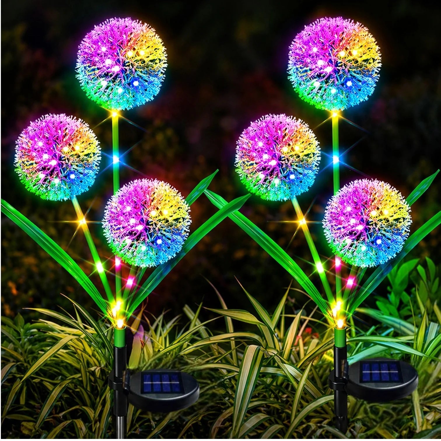 Lampa Solara 2/set pentru Gradina 76cm Model Papadie, Multicolora Engros