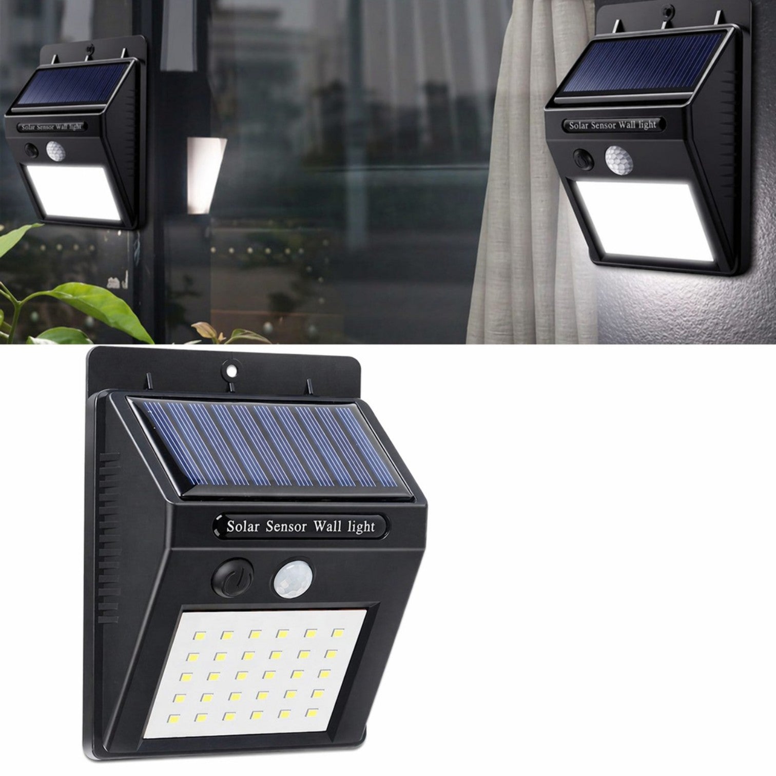 Lampa Solara Led cu Senzor de Miscare, 12x9cm de Perete Engros