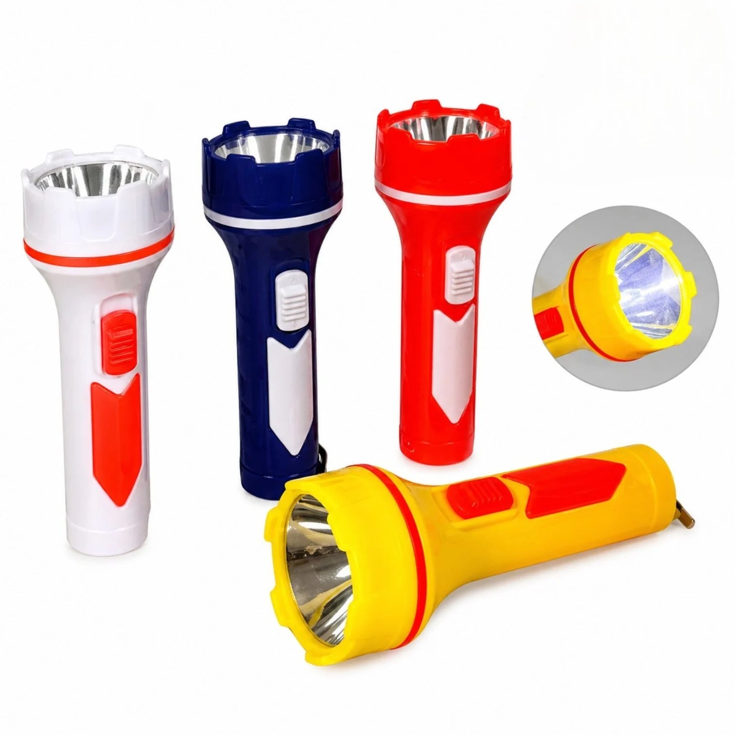 Lanternă LED 24/set, cu Șnur de Prindere 11.5cm, Portabilă, Diferite Culori Engros