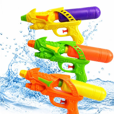 Pistol cu Apa 12x26.5cm din Plastic, cu Rezervor Detasabil, Diferite Culori Engros