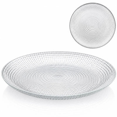 Farfurie din Sticlă 6/set, Model Cristal 18cm Engros