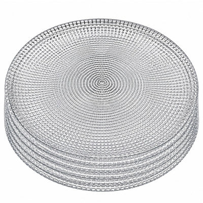 Farfurie din Sticlă 6/set, Model Cristal 18cm Engros