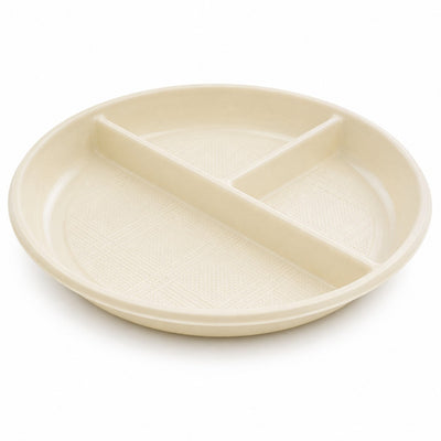 Farfurie Bio 21cm, Rotunda 3 Compartimente 50/set, de Unica Folosita Engros