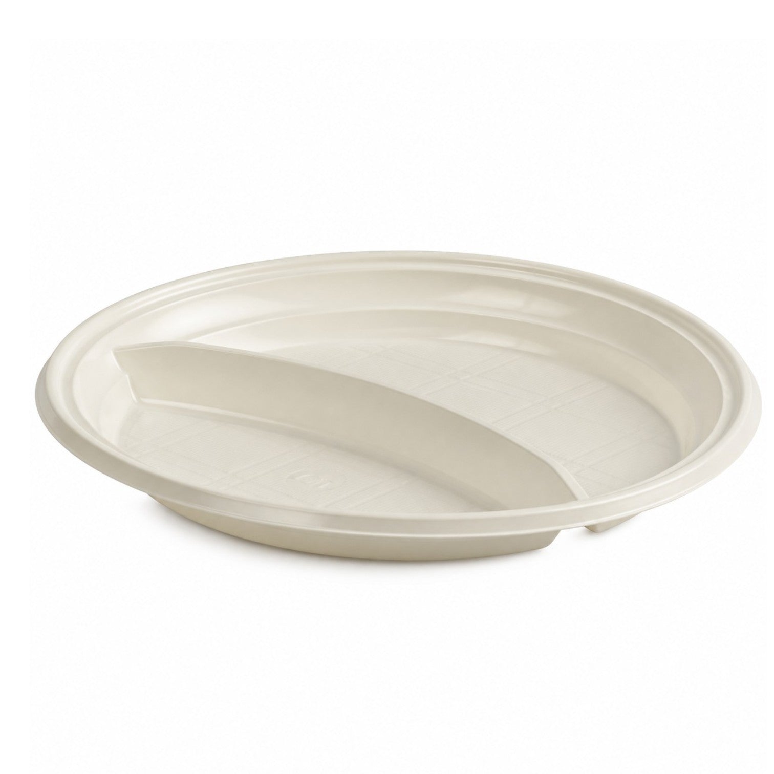 Farfurie Bio 21cm, Rotunda 2 Compartimente 50/set, de Unica Folosita Engros
