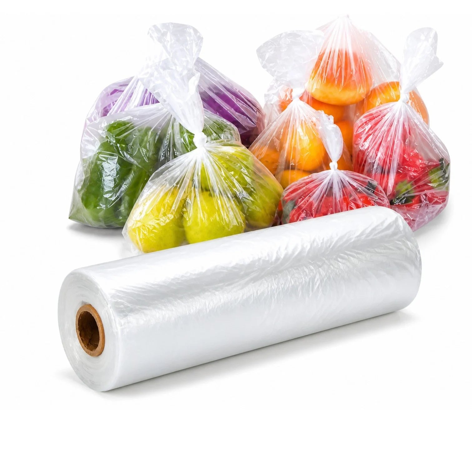 Rola de Pungi Alimentare 1kg, Eco 250buc, Transparente 20x23cm Engros
