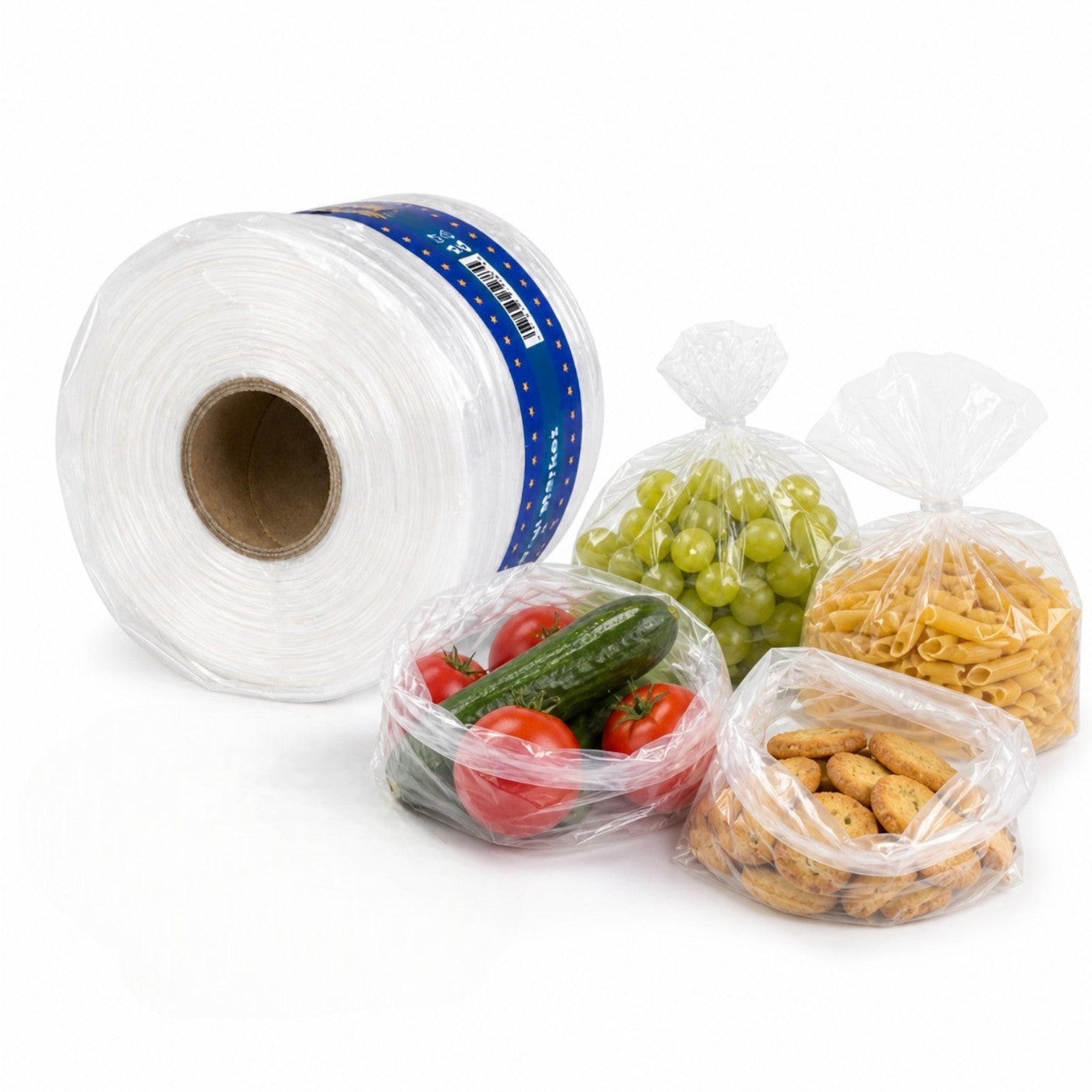 Pungi Market Alimentare 500g Transparente Engros