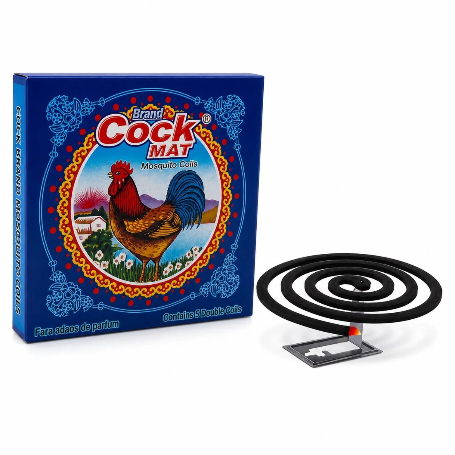Spirale Anti-Țânțari 5/set, cu Suport Metalic, pentru Interior și Exterior Engros