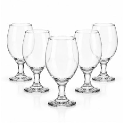 Pahar cu Picior 16cm, din Sticla 6/set, Transparent Engros