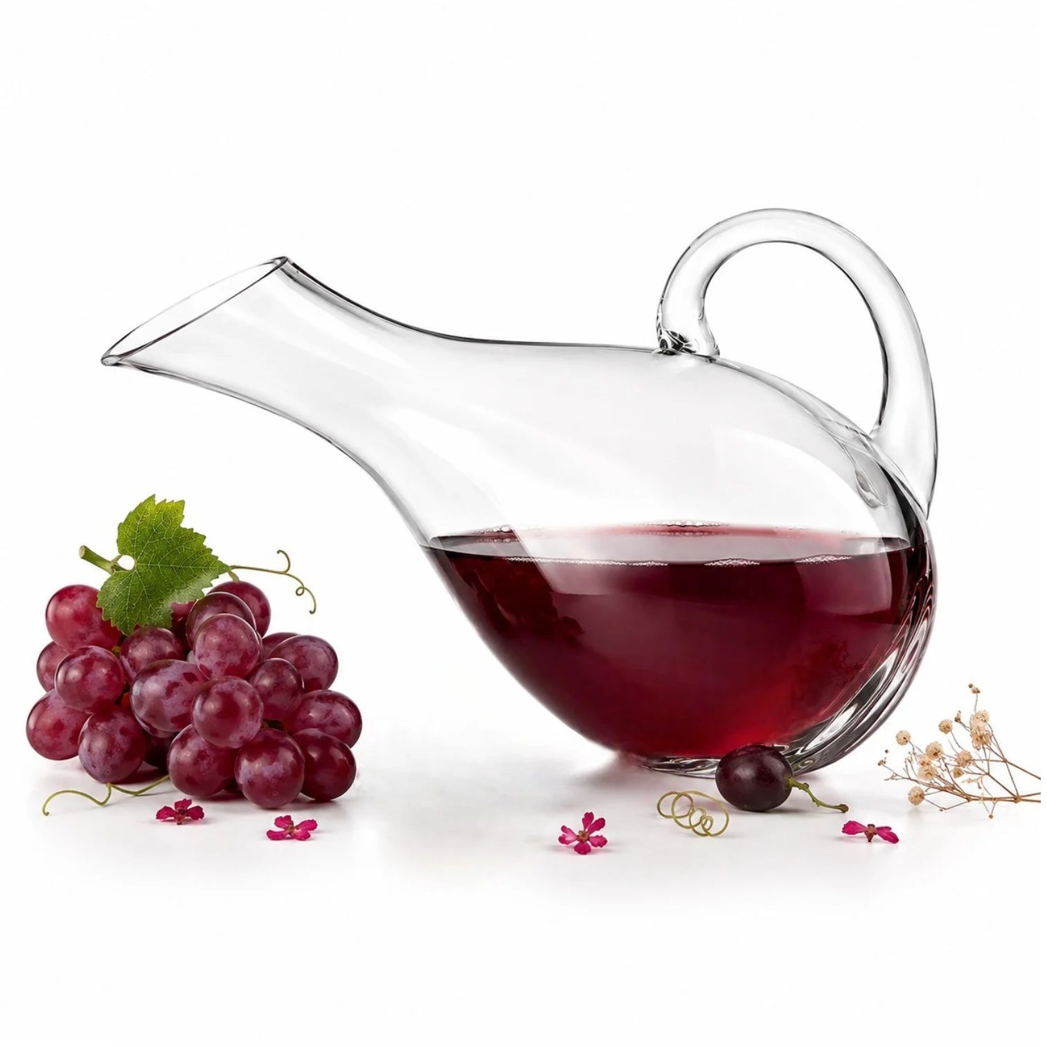 Decantor din Sticla, 32cm cu Maner pentru Vin Engros