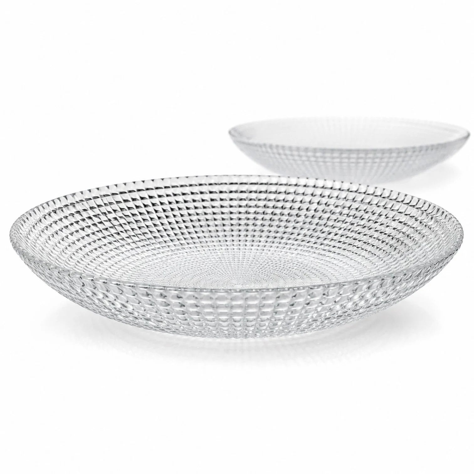 Bol din Sticla 6/set, Model Cristal, 20x3.5cm, Transparent Engros