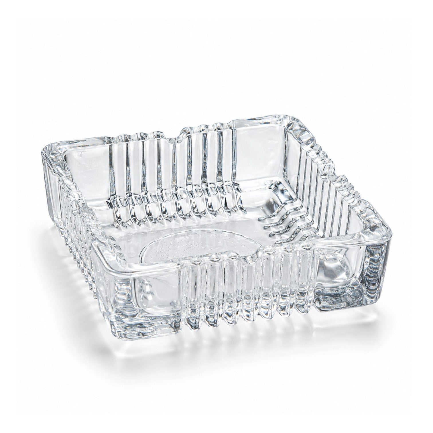 Scrumiera 10x3cm din Sticla, Model Cristal Engros