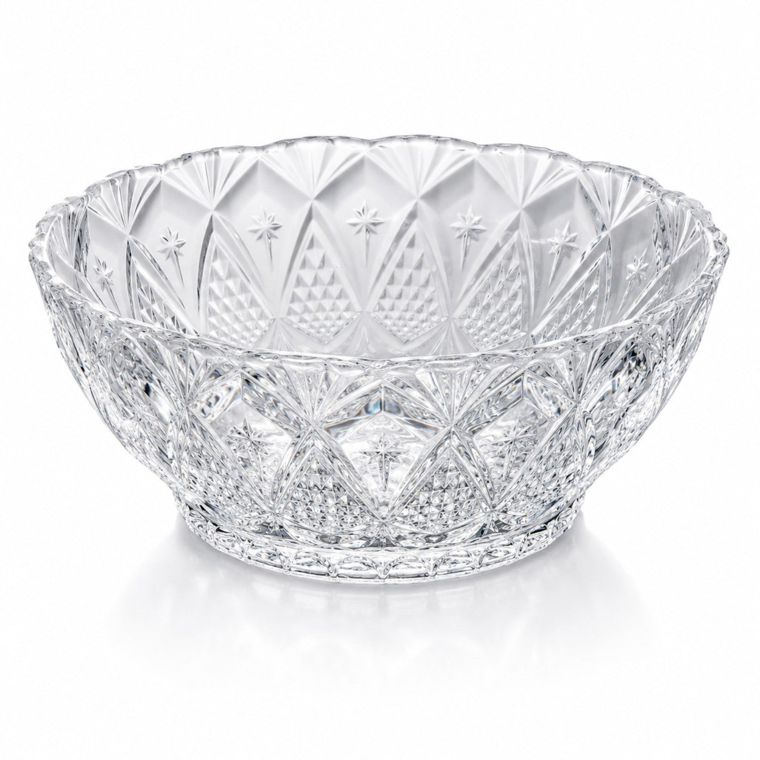 Bol din Sticlă 6/set, Model Cristal, 12.5x5.5cm, Transparent Engros